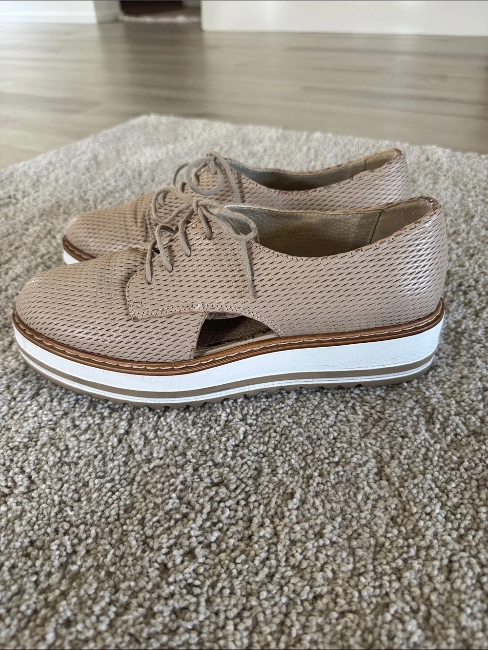 Summit By White Mountain Leather Oxfords Size 39 US 8.5 Made in Italy